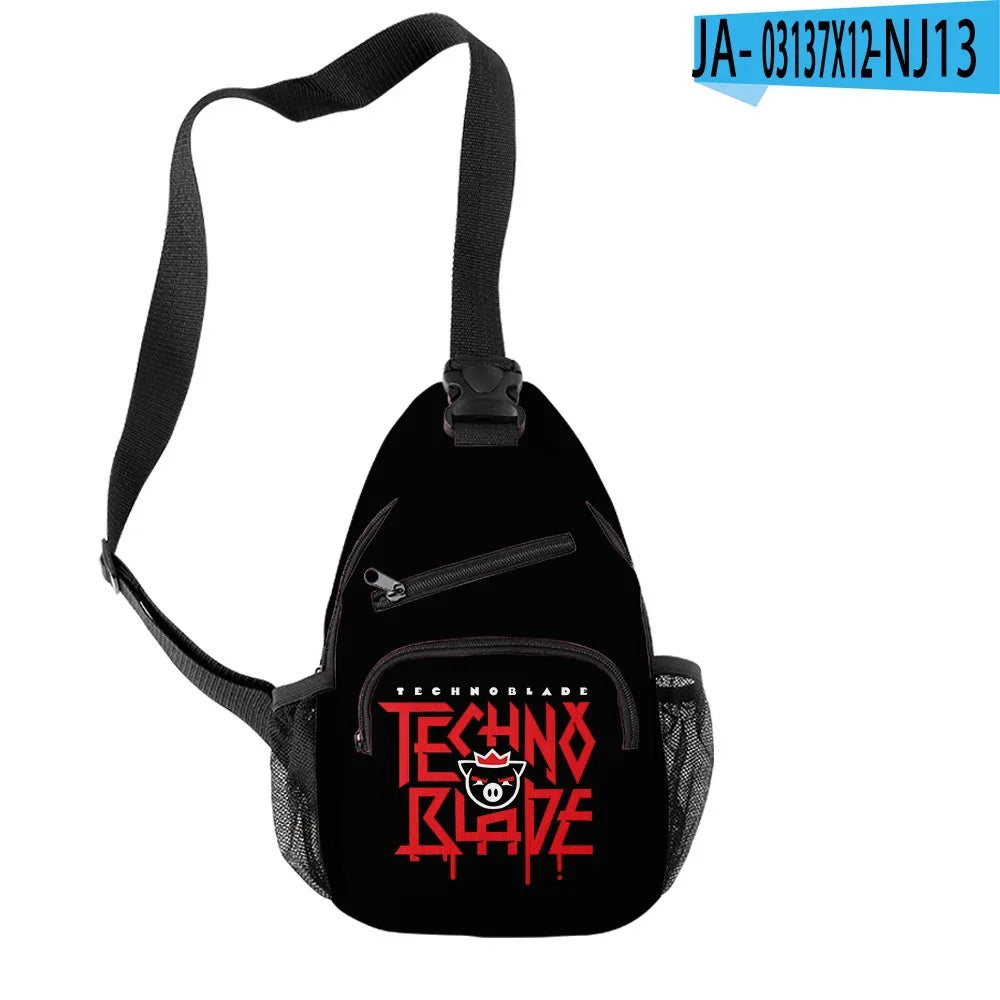 Harajuku Technoblade Chest Bag Waterproof Crossbody