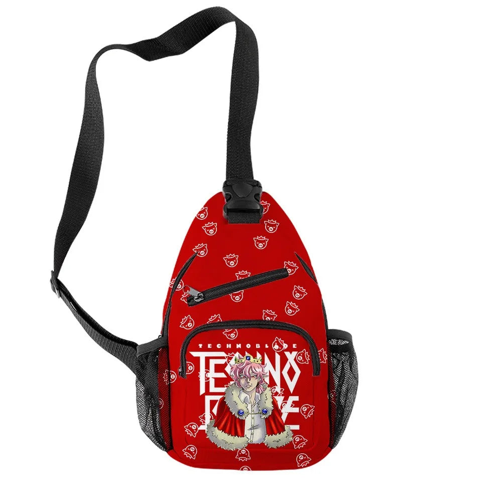 Harajuku Technoblade Chest Bag Waterproof Crossbody