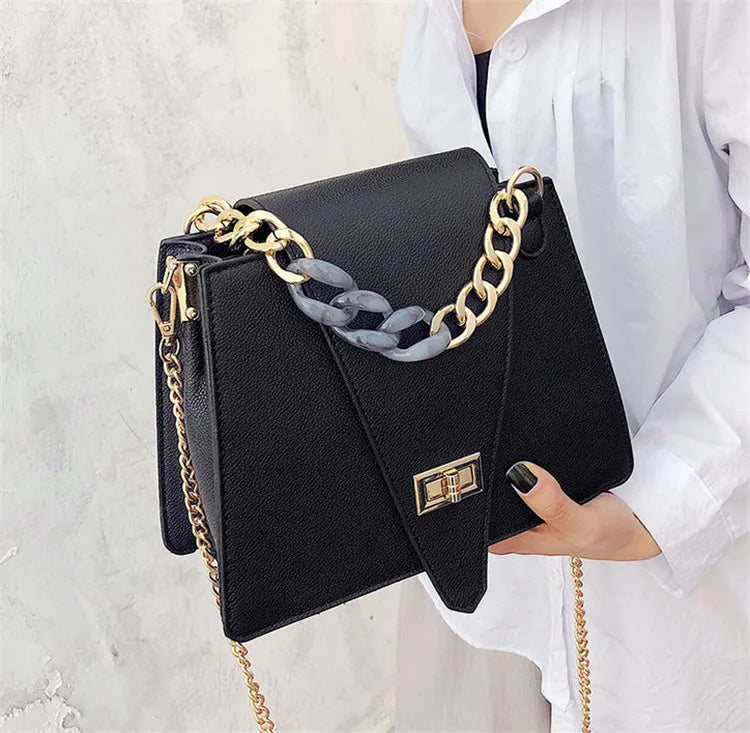 Vintage Leather Messenger Bag Women's Shoulder Bag
