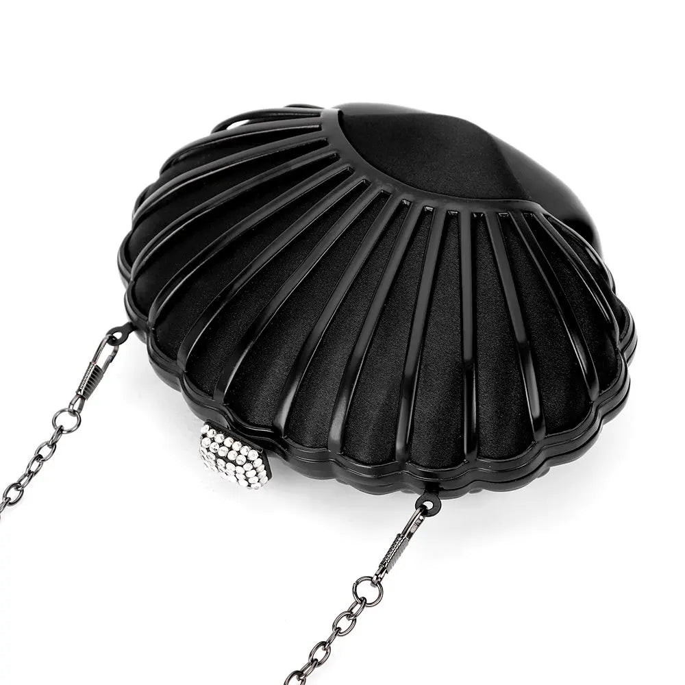 Metal Shell Bag Women Shoulder Handbags Chain Small Phone Money Purse