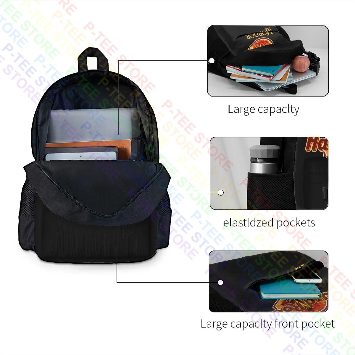 Mordor Cafe Rock Large Capacity Backpack Schoolbag