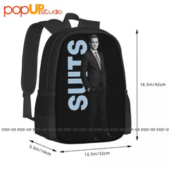 Harvey Specter Suit Style Backpack Large Capacity Bookbag