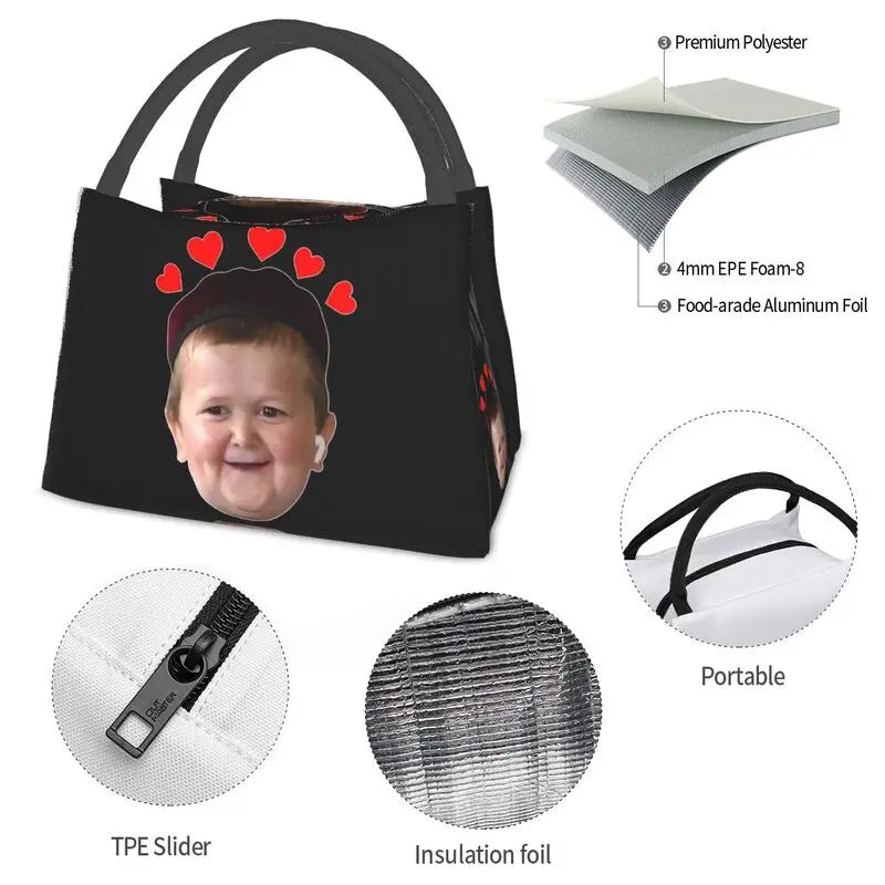 Hasbulla Magomedov Meme Lunch Bag Insulated Reusable Meal Food Box
