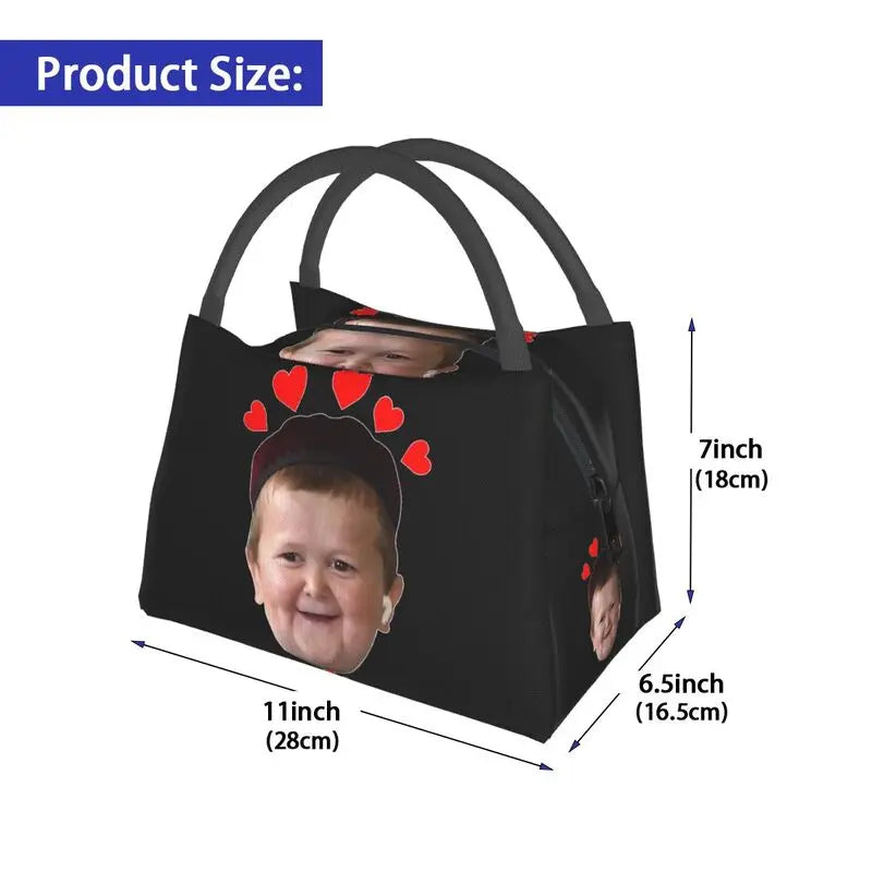 Hasbulla Magomedov Meme Lunch Bag Insulated Reusable Meal Food Box