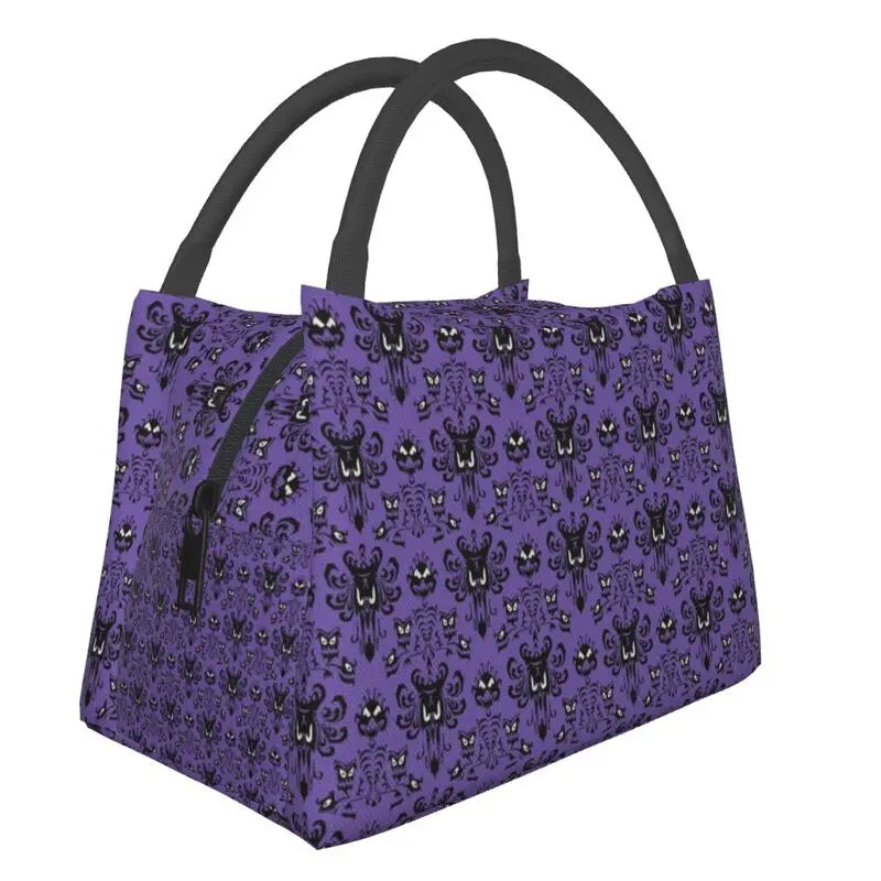 Haunted Mansion Lunch Bag Insulated Women Reusable Tote Office Outdoor Storage