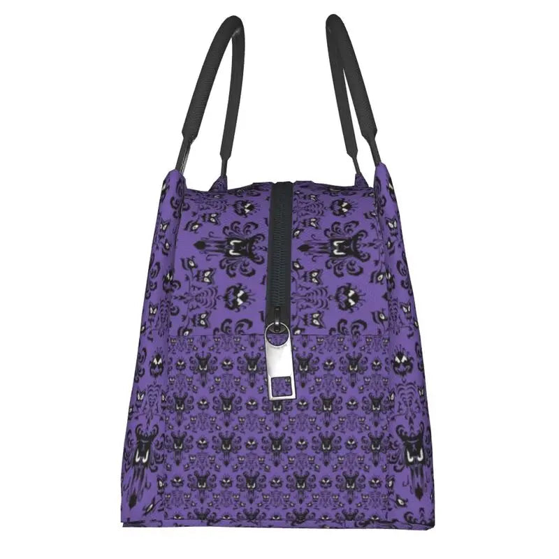 Haunted Mansion Lunch Bag Insulated Women Reusable Tote Office Outdoor Storage