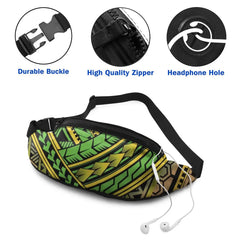 Hawaiian Tribal Waist Bags Women Fanny Pack Female Belt Bag