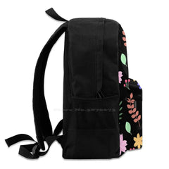 Hazel Berry Pattern School Bags For Teenage Girls Laptop Travel Bags