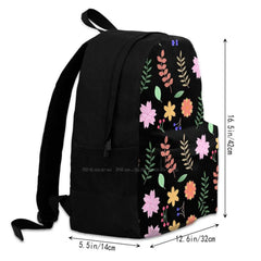 Hazel Berry Pattern School Bags For Teenage Girls Laptop Travel Bags