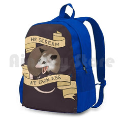 Hiking Backpack Waterproof Camping Travel Scream At Own Ass