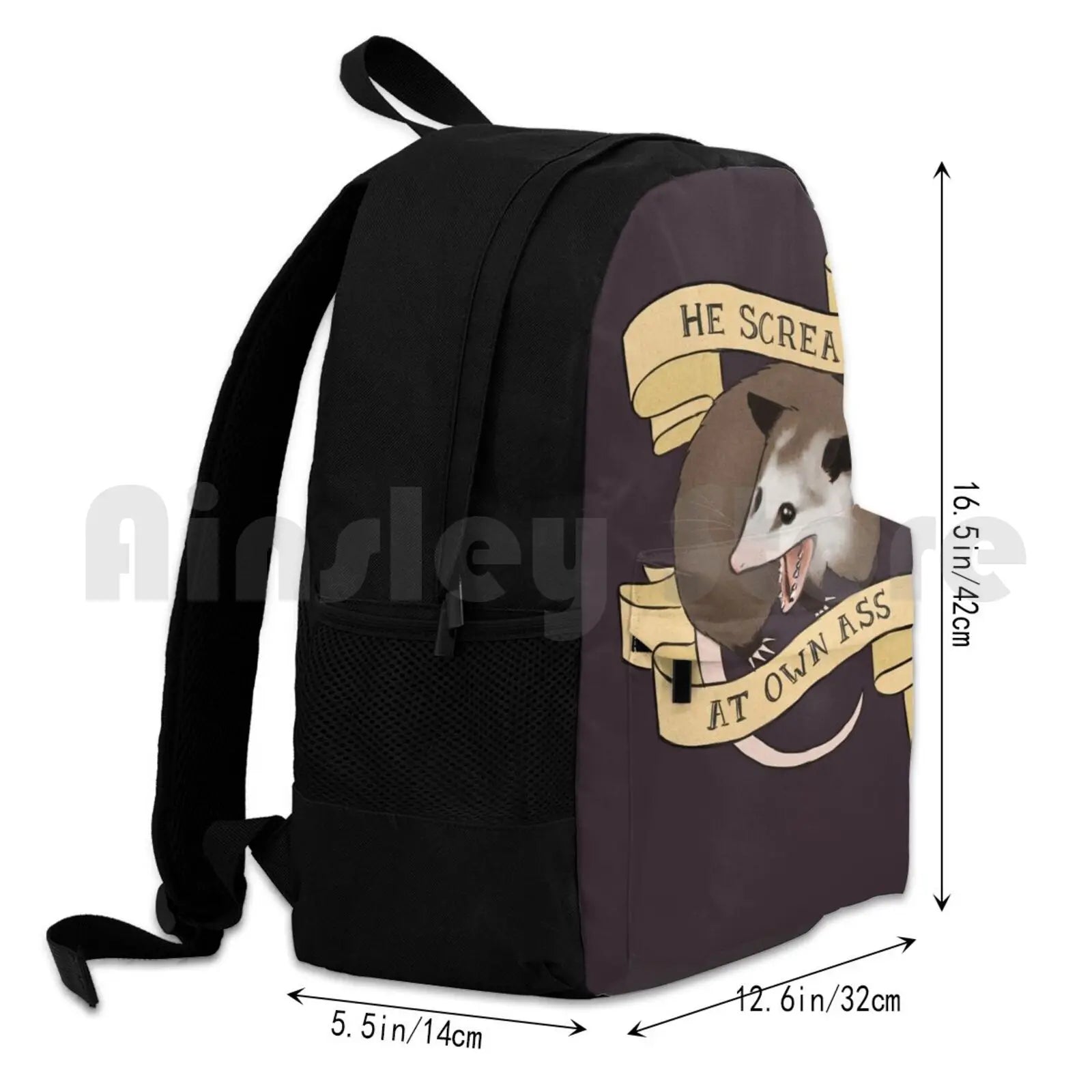 Hiking Backpack Waterproof Camping Travel Scream At Own Ass