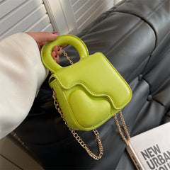 Heart Women Bag Chains Mini Shoulder Crossbody Bag Female Purse