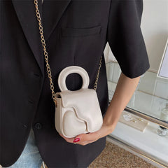 Heart Women Bag Chains Mini Shoulder Crossbody Bag Female Purse