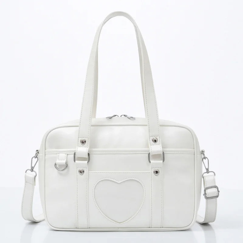 Heart Shape Uniform Bag Japanese Style College Women Girl Compus Anime Single Sh