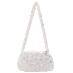 Heart Star Pattern Handbag for Women Autumn Winter Mini Square Armpit Bag
