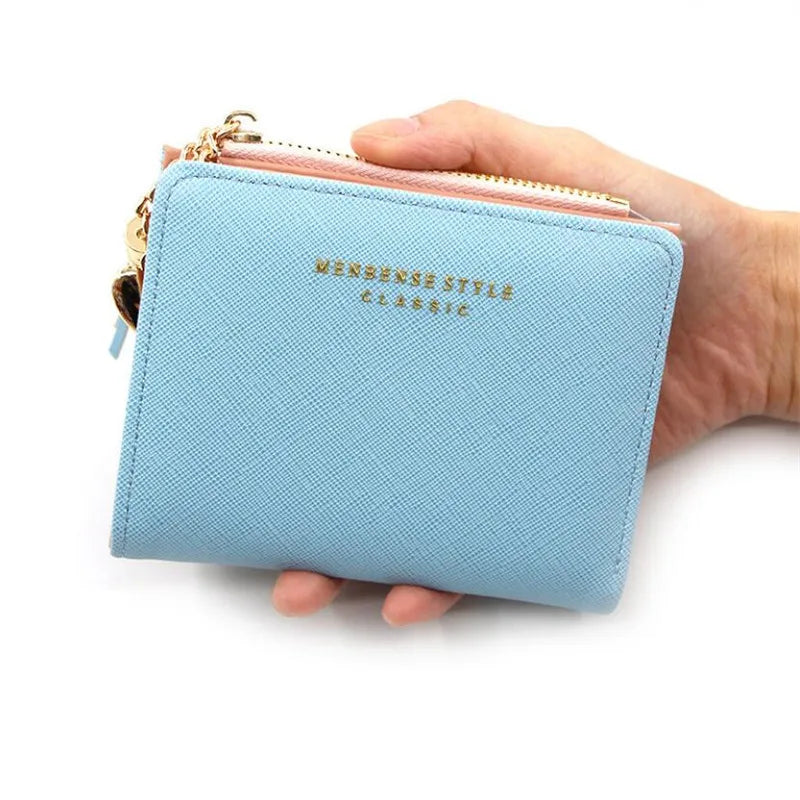 Heart Tassel Women Wallet Small Leather Zipper Purses Female Purse Clutch Bag