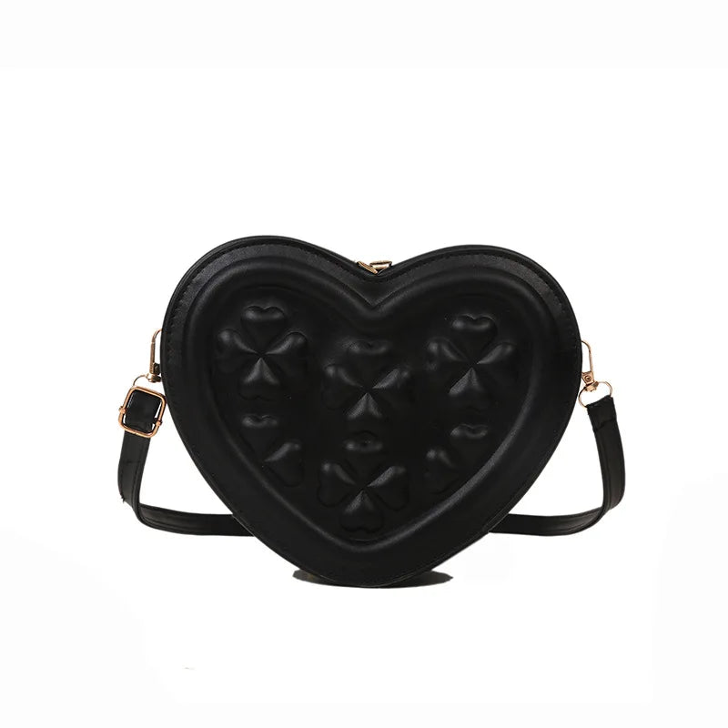 Heart-shaped Women's Crossbody Bag Small Handbag Purse Shoulder Bag
