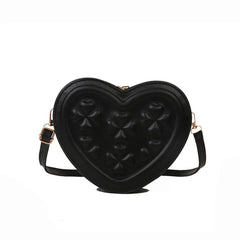 Heart-shaped Women's Crossbody Bag Small Handbag Purse Shoulder Bag