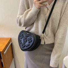 Heart-shaped Women's Crossbody Bag Small Handbag Purse Shoulder Bag