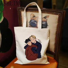 Heartstopper Hi Leaves Women Shopper Bags Canvas Bag Travel Tote Bag