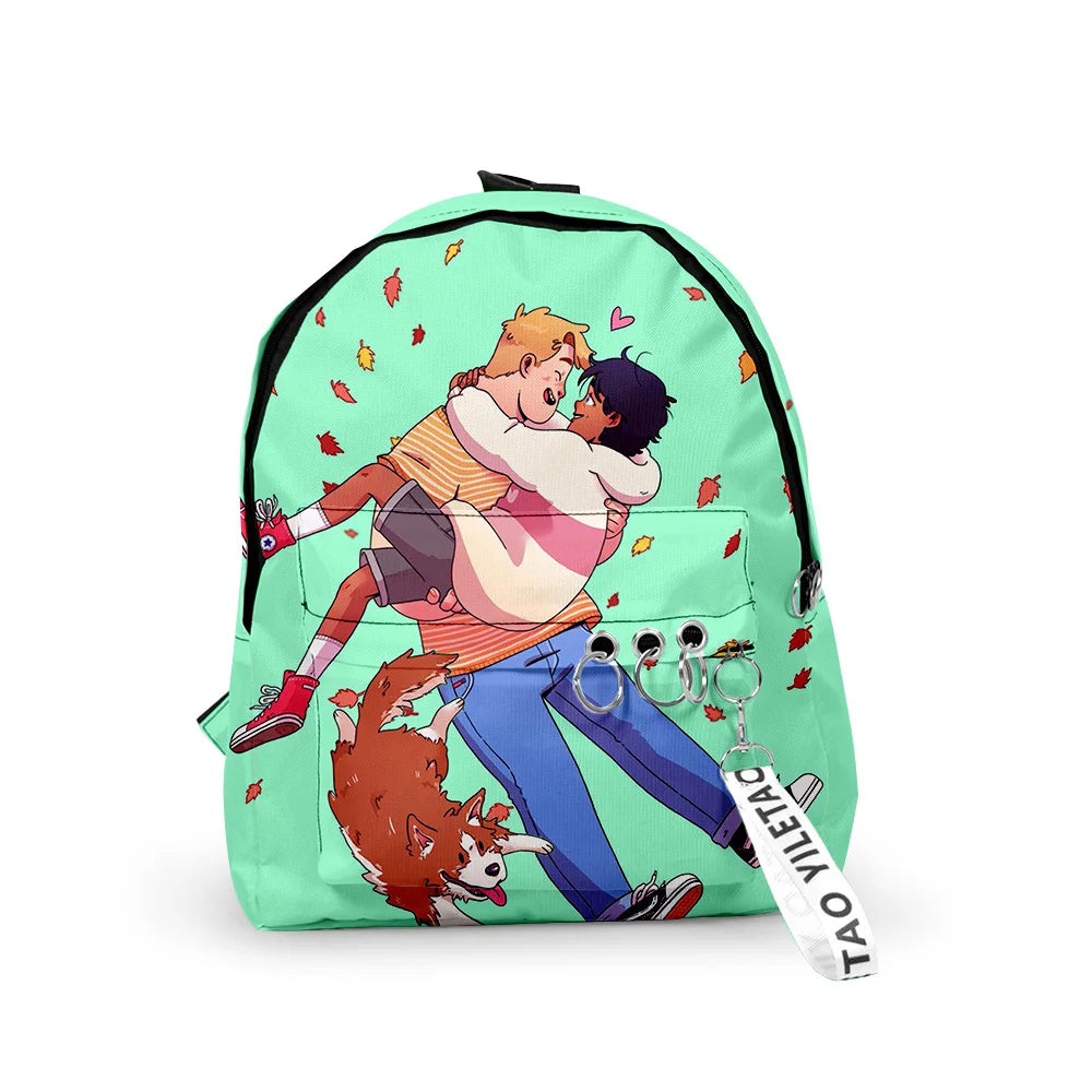 Heartstopper TV Series Backpack Schoolbag Harajuku Rucksack Bag