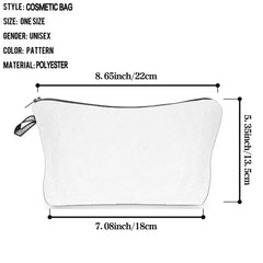 Pug with Bow Tie Makeup Bag Cosmetic Organizer Bag