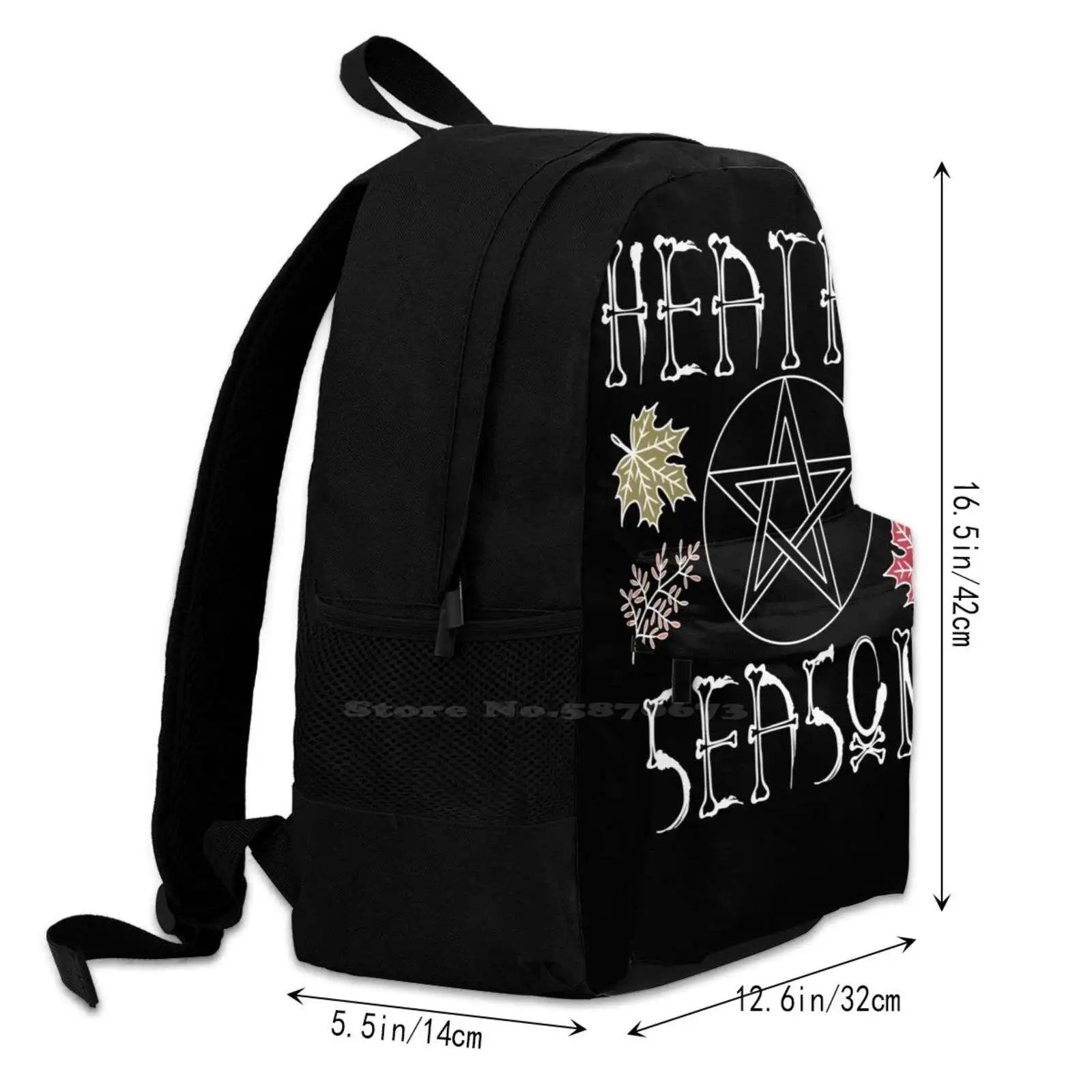 Heathen Season School Bag Witchy Halloween Goth Egirl Eboy