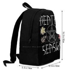 Heathen Season School Bag Witchy Halloween Goth Egirl Eboy