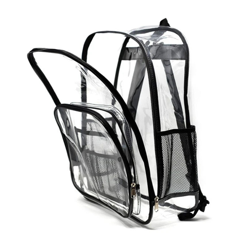 Clear Transparent PVC Backpack for Adults and Students