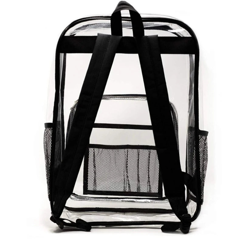 Clear Transparent PVC Backpack for Adults and Students