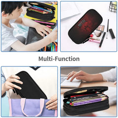 Heavy Metal Pen Box Student School Anime Zipper Pen Bag