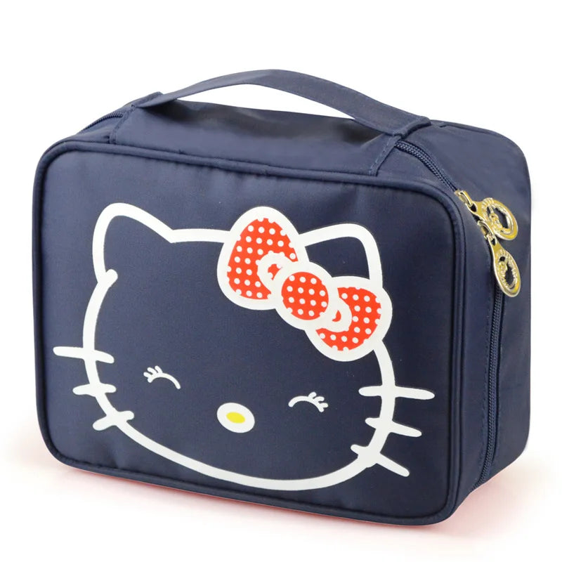 Hello Kitty Cartoon Storage Bag Cosmetics Toiletries Travel Portable
