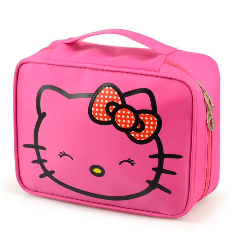 Hello Kitty Cartoon Storage Bag Cosmetics Toiletries Travel Portable