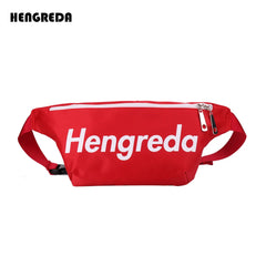 Red Fanny Pack Waist Bag, Christmas Gift Oxford Bum Hip Bag