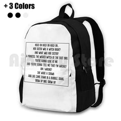 Halloween Witch Outdoor Hiking Backpack