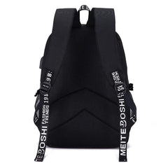 Twice Girls Fans Backpack with USB Port, Lock, Headphone Interface