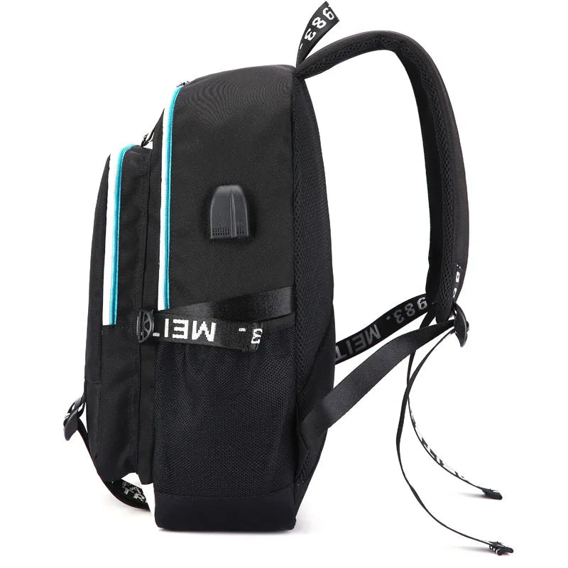 Twice Girls Fans Backpack with USB Port, Lock, Headphone Interface