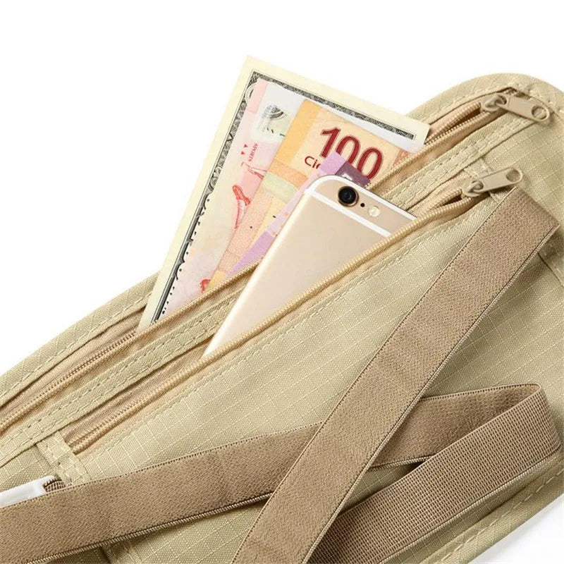 Hidden Security Wallet Bag For Women Sport Travel Waist Pack Pouch