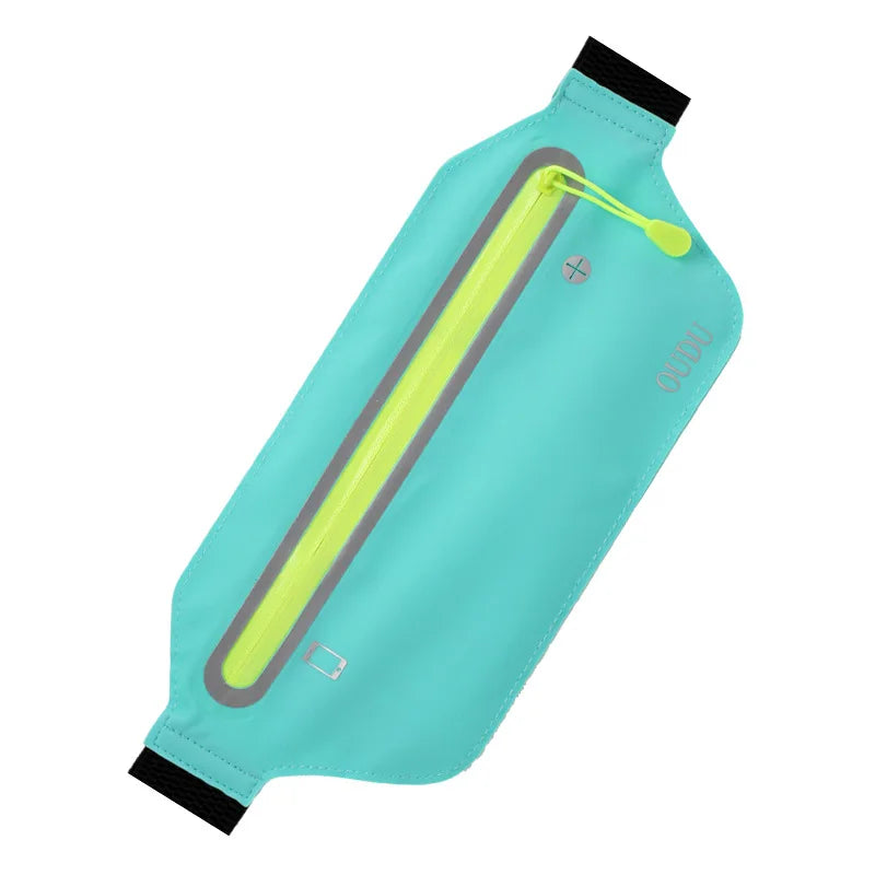 Hidden Waist Bag Sports Phone Men Belt Bag Ultra-Thin Waterproof Fanny Pack