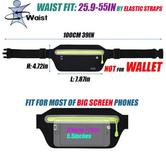 Hidden Waist Bag Sports Phone Men Belt Bag Ultra-Thin Waterproof Fanny Pack