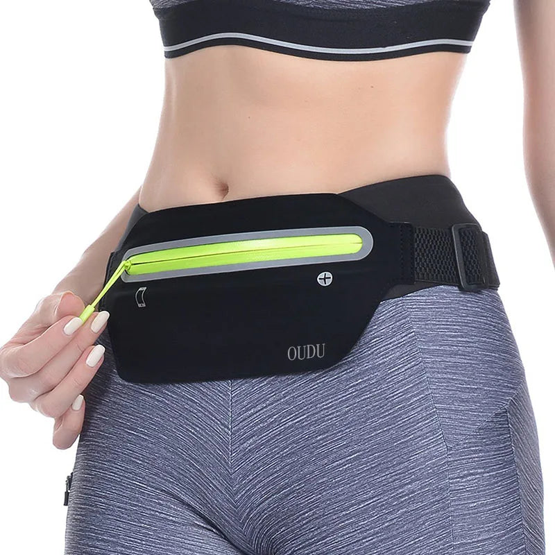 Ultra-Thin Waterproof Waist Bag for Sports and Phone with Hidden Design