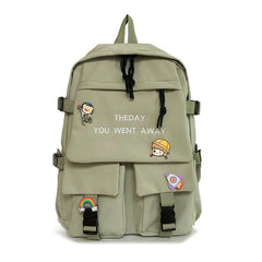 High Capacity Backpack For Female Students Schoolbag