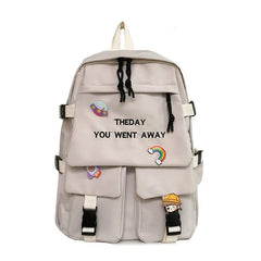 High Capacity Backpack For Female Students Schoolbag