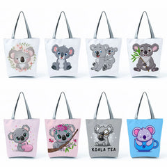 Eco-Friendly Koala Print Beach Tote Bag