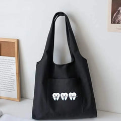 High Capacity Canvas Vest Bag Ladies Handbags Casual Travel Tote Bags