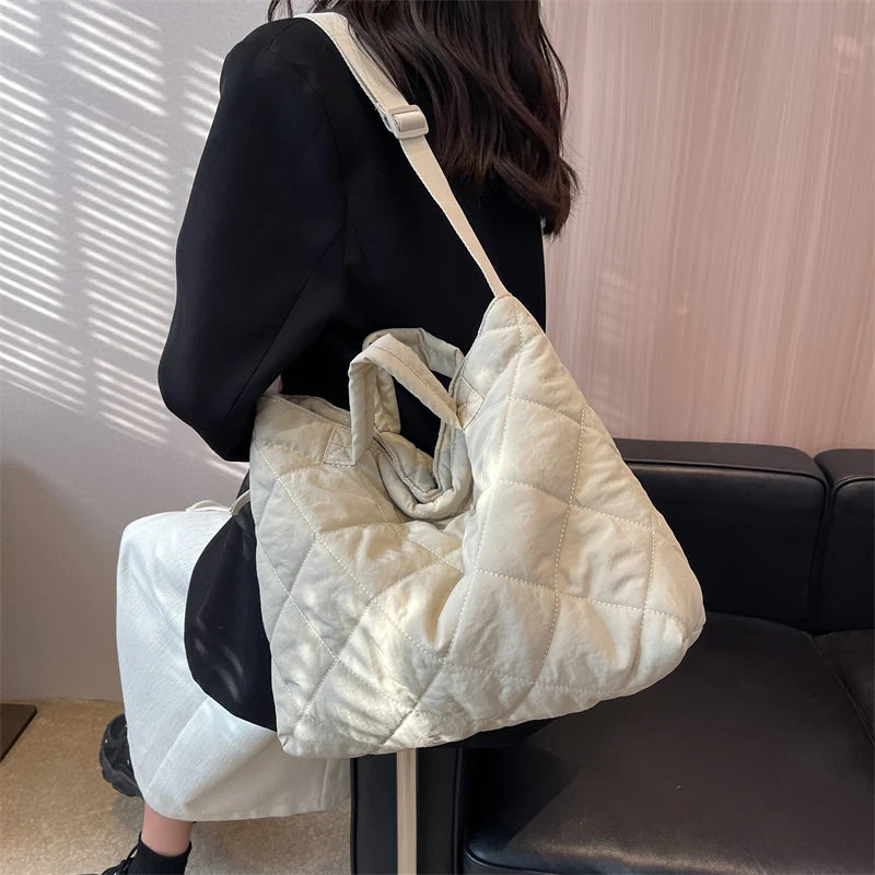 Women's Winter Crossbody Tote Bag High Capacity Cloth Handbags