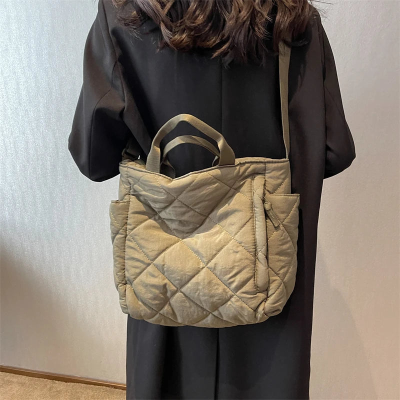 Winter Women's High Capacity Shoulder Bag - Big Tote for Shopping