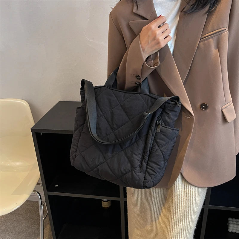 Winter Women's High Capacity Shoulder Bag - Big Tote for Shopping