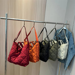 Women's Winter Crossbody Tote Bag High Capacity Cloth Handbags