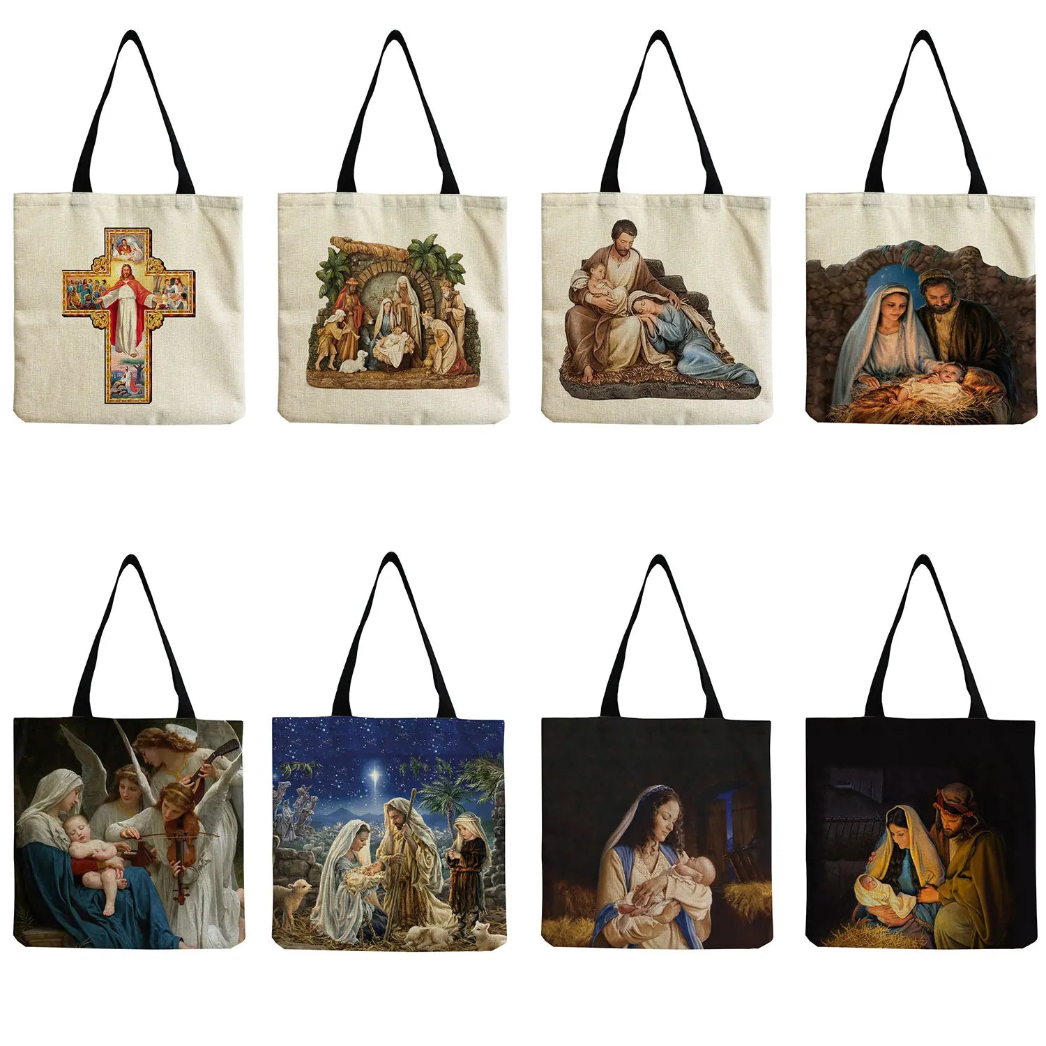 Foldable Eco Friendly Side Bag For Women Holy Mom Handbag